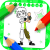Ben Alien 10 coloring Bean ultimate Superhero