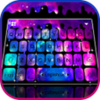 Falling Galaxy Droplets Keyboard Theme