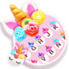 Flower Sweetie Unicorn Keyboard Theme