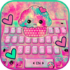 Hot Pink Cupcake Keyboard Theme