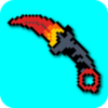 How to draw pixel weapon drawing step by step
