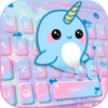 Lovely Unicorn Whales Keyboard Theme