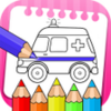 vehicles coloring book & drawing book - kids Game